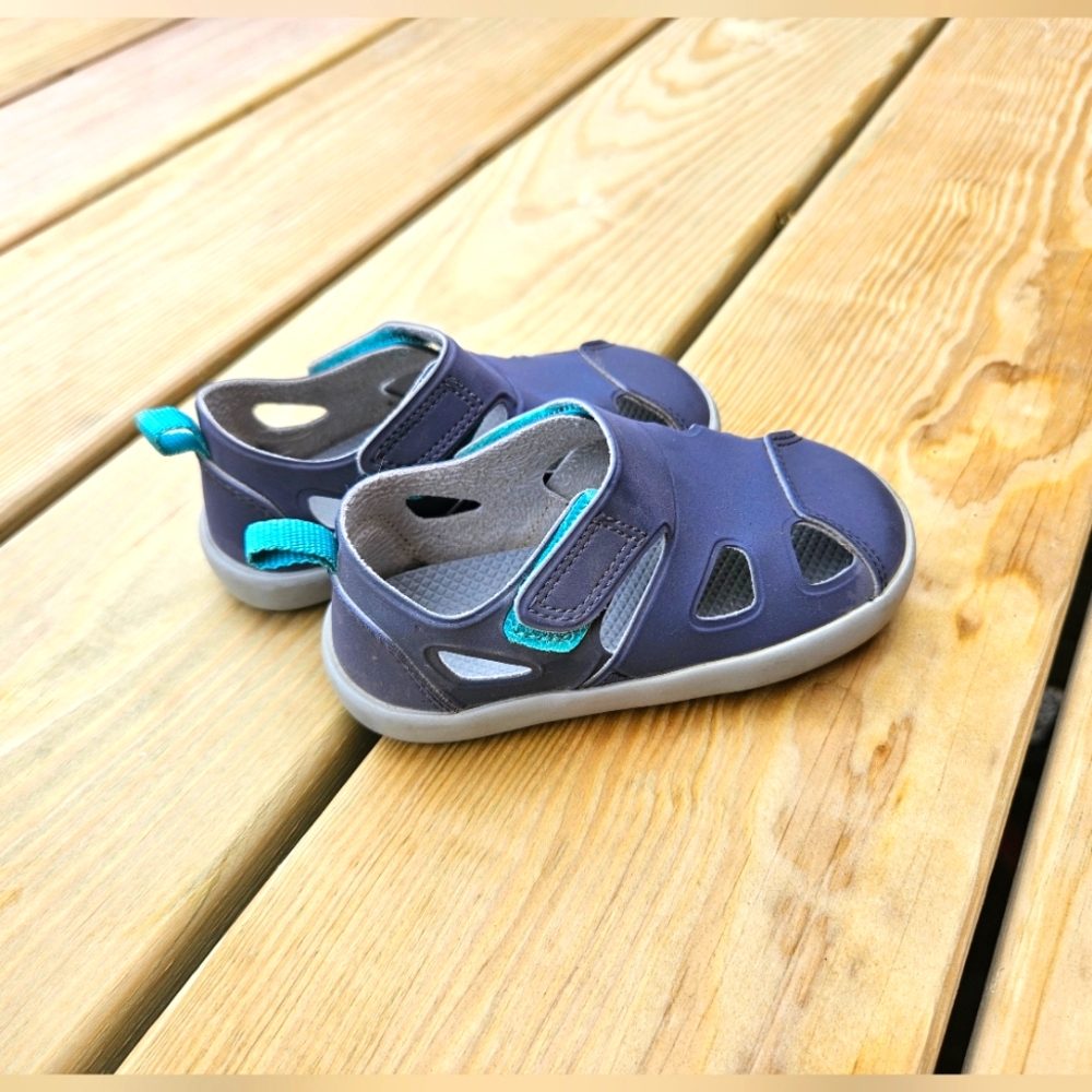 Ten Little Sandals, Gray, Size 7